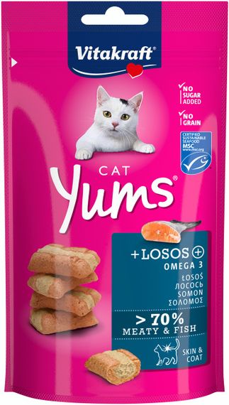 Ласощі для котів з лососем Vitakraft Yums Salmon, 40 гр
