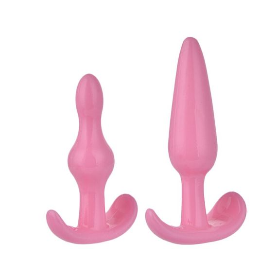 Набор анальных пробок розового цвета (размер XS,S,M,L) | Зображення 3