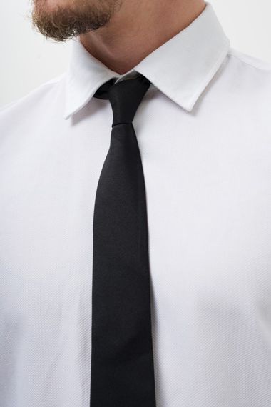 Вузька класична краватка Without Castle Black | Зображення 4