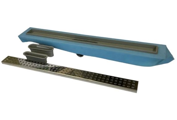 Душовий канал з горизонтальним фланцем Maxiflow Standart Line 60 см решітка Квадрат 4022.TY050K.060.1 | Зображення 1