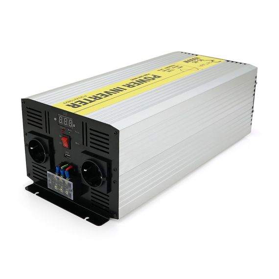 Инвертор напряжения RITAR RSC-5000.12V/220V, 5000W справильной синусоидой, 1xUSB
