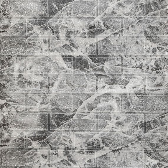 Самоклеюча 3D панель під чорний мармур в рулоні 3080x700x3мм (R061-3) SW-00001395 | Зображення 1