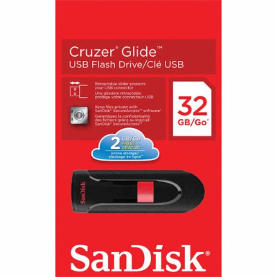 USB флеш накопичувач SanDisk 32Gb Cruzer Glide (SDCZ60-032G-B35) | Зображення 2