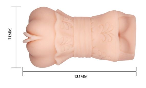 Мастурбатор вагина CRAZY BULL- Realistic 3D VAGINA Water lubricant, BM-009202K Sex Aura | Зображення 5
