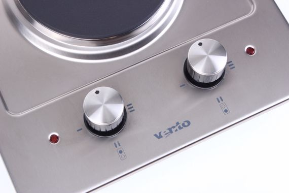 Электрическая поверхность две конфорки VENTOLUX HE 302 (INOX) 3 нержавейка | Зображення 4