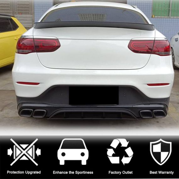 Спойлер V2 (Карбон) для Mercedes GLC coupe C253 2016-2023 гг | Зображення 2