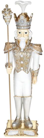 Фігура декоративна "Лускунчик" White&Gold 19х15.4х66.5см
