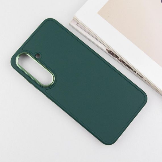 TPU чохол Bonbon Metal Style для Samsung Galaxy S23 Зелений / Pine green | Зображення 2