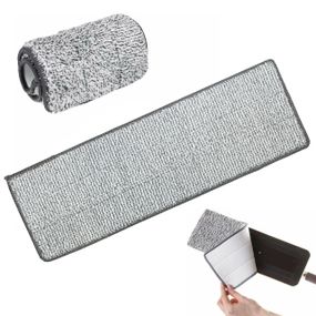 Запаска для швабри з мікрофібри (32х12см) / Змінна насадка для плоскої швабри / Запаска моп