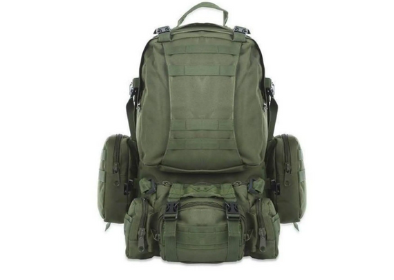 Військовий рюкзак Модульний на 50 л олива Тактичний похідний рюкзак 4в1 для військовослужбовців   знижка | Зображення 8