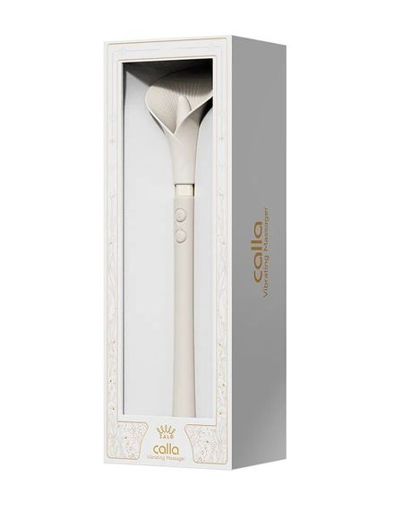 Розкішний вібромасажер Zalo – Calla Ivory White, двосторонній, 2 мотори | Зображення 8