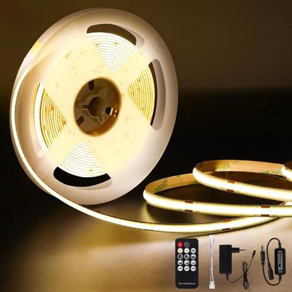 Світлодіодна стрічка Luktix COB 10M, світлодіодні стрічки натурального білого кольору 4000K, світлодіодна стрічка