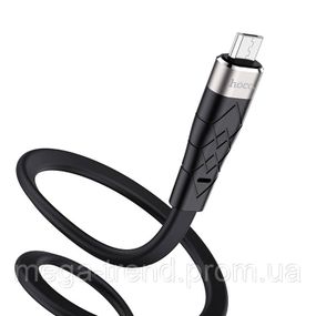 Кабель Hoco Micro USB Angel silicone charging data cable X53 |1m, 2.4A|