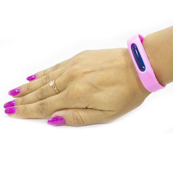 ➣Силиконовый браслет от комаров Lesko Anti Mosquito Band Pink отпугиватель насекомых | Зображення 3