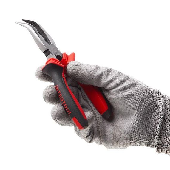 Довгогубці вигнуті 160 мм, 40 Cr-V, STORM INTERTOOL NT-0146 | Зображення 4