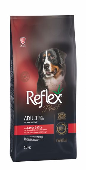 Корм Reflex Plus Adult Maxi Breeds Lamb & Rice сухий з ягнятком для дорослих собак великих порід 18 кг