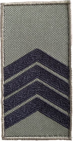 Пагон Шевроны с вышивкой "Старший сержант ЗСУ"  Хаки раз. 10*5 см