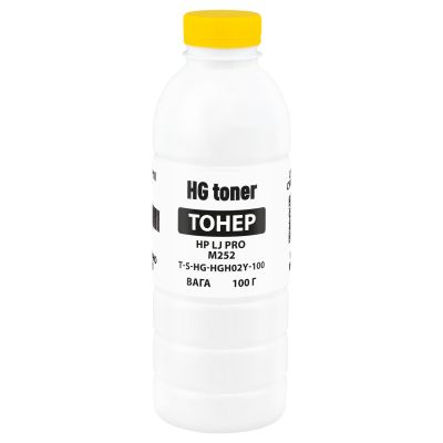 Тонер HP CLJ Pro M252 100г, yellow HG (TSM-HGH02Y-100)