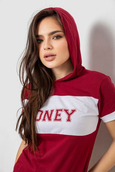 Піжама жіноча, колір бордовий, 243R1488-006 | Зображення 5