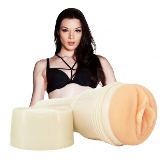Мастурбатор вагіна в колбі Fleshlight Stoya реалістичний з кібершкіри, тілесний Sex Aura | Зображення 4