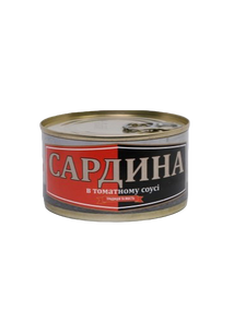 Сардина в томатном соусе Рыбацкая Артель 230 г