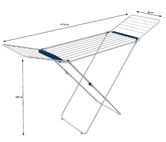 Сушарка для білизни підлогова Casa Si Swan 20m White (CS92231C04) (DAS302395) | Зображення 2