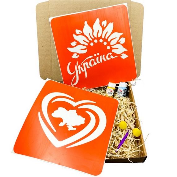 Набір для малювання по тканині "Мапа України, Україна квітуча" paint-n080-n058 | Зображення 1