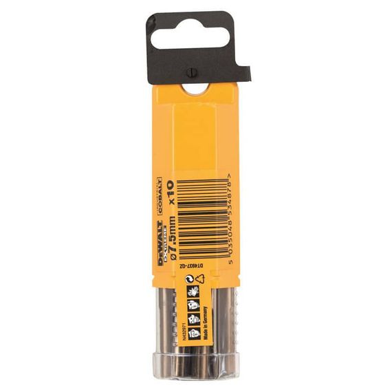 Свердло по металу 7,5мм EXTREME Industrial Cobalt 10шт DeWALT DT4937