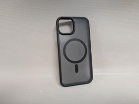 Чохол для iPhone 14 / Айфон 14 Wave, TPU, матовий, напівпрозорий, чорний