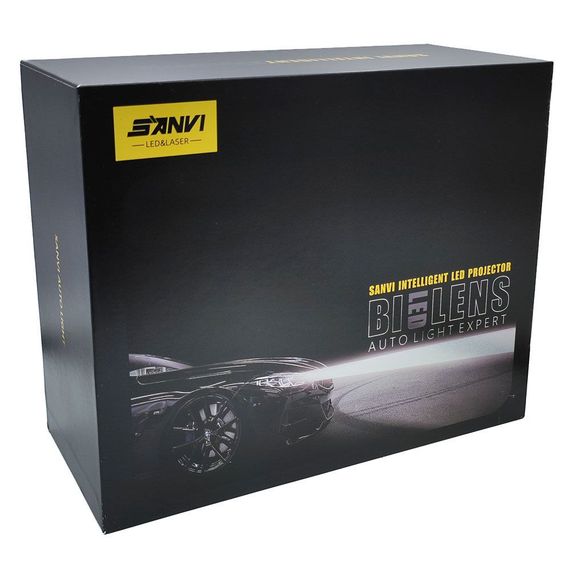 Комплект світлодіодних лінз SANVI Bi-LED S3 Plus LASER 5500K 3.0" 65W | Зображення 4