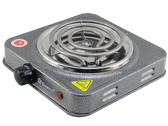 Электрическая одноконфорочная плита Domotec MS-5801 ∙ Спиральная тэновая настольная электроплита на одну конфорку, 1000W | Зображення 2