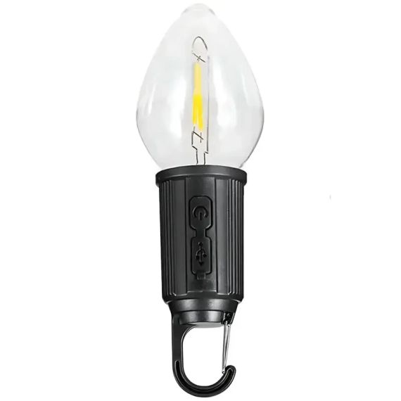 Лампочка с аккумулятором + карабин, от USB, BL HK-169B / Подвесная LED лампочка / Фонарь для кемпинга | Зображення 2