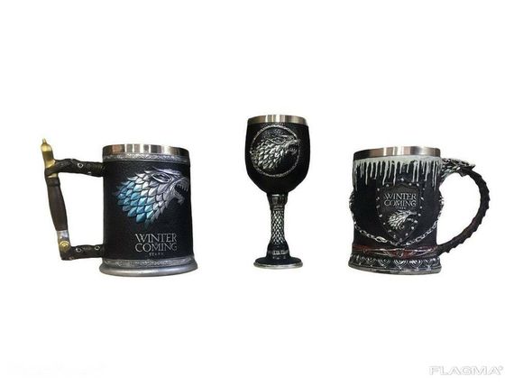 Подарочный Набор Кружка Чашка Бокал 3D Игра Престолов Game Of Thrones Winter Is Coming... | Зображення 2