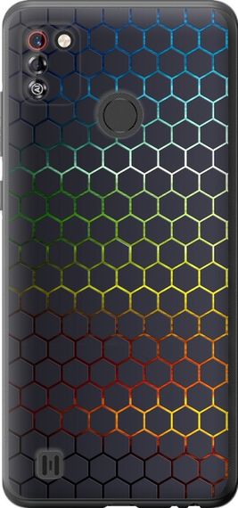 Чехол на Tecno Pop 4 Pro BC3 Переливающиеся соты "498u-2444-17620"