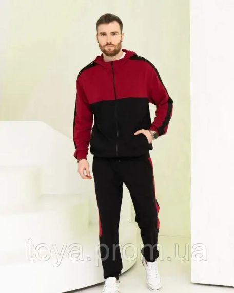 Спортивний костюм колір чорний розміри M, L, XXL, 3XL, XL FI_009532