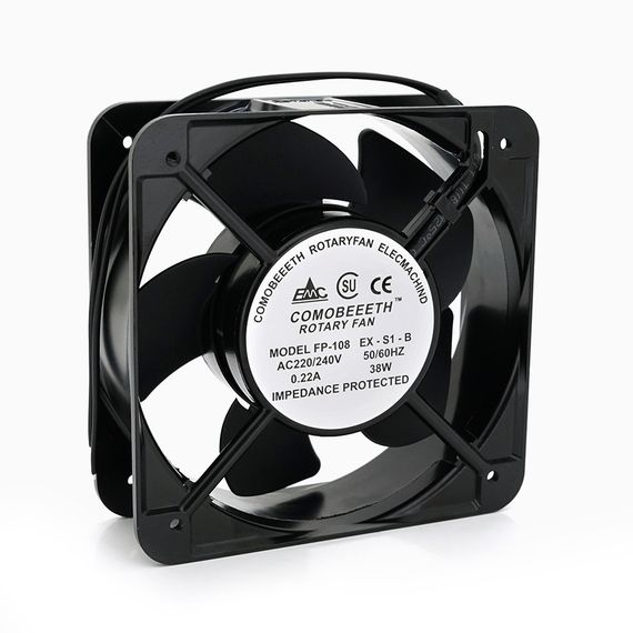 Кулер для охолодження серверних БП BT-220 15050B2H DC sleeve fan 2pin під паяння - 150*150*50мм, 220V/0,22A, 2600об/хв Q24