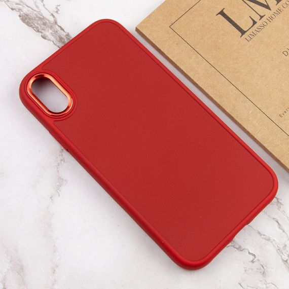 TPU чохол Bonbon Metal Style для Apple iPhone XS Max (6.5") Червоний / Red | Зображення 3