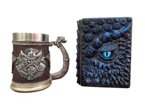 Подарунковий набір Кухоль 3D Берсерк-Віникінг і Блокнот 3D «Книга тіней і Глубін»