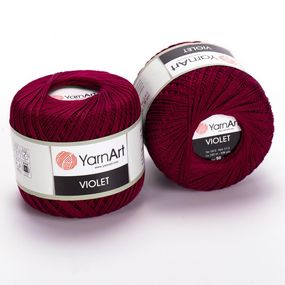 Пряжа YarnArt Violet номер цвета 0112 хлопок пряжа ярнарт виолет