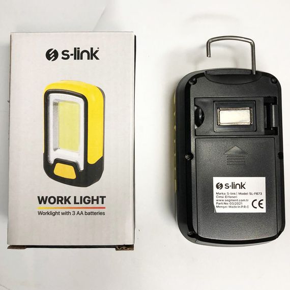 Міні-прожектор S-link SL-F673 (працює на батарейках) з магнітом, світлодіодний ліхтар для кемпінгу | Зображення 2