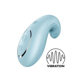 Вибратор Satisfyer Dipping Delight Light Blue, 2 мотора, гибкий кончик sexstyle