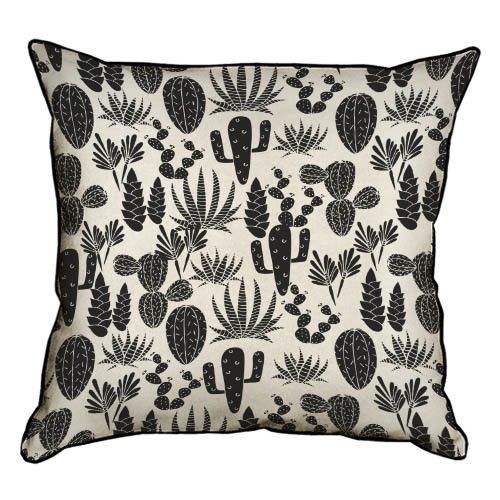 Подушка с мешковины Кактусы 45x45 см (45PHB_TFL002_BL)