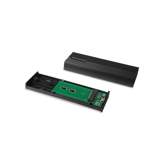 Карман внешний Chieftec USB 3.2 Gen2 Type-C M.2 PCIe NVMe/SATA SSD (CEB-M2C-TL) | Зображення 1