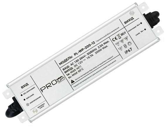 Блок питания PROLUM™ 12 В, 200 Вт, 16,7 А серии «WPS»