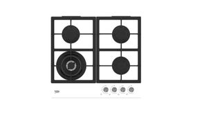 Встраиваемая газовая поверхность Beko HILW64225SW - Ш-60см./газ на стелке/3 конфорки+WOK/чугун/белый (HILW64225SW)