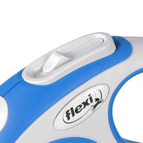 Рулетка Flexi New Comfort для собак, стрічка, розмір XS, 3 м (синя) | Зображення 2