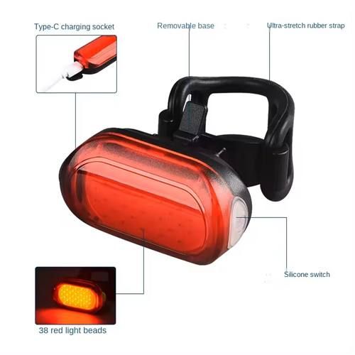 Велоліхтар MY-2106 38LED (red) з акумулятором | Зображення 2