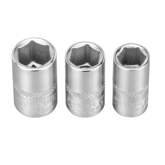 Набір торцевих головок 1/4 Maxi Drive, із шестигранним профілем, 3 шт: 8, 9, 10 мм STANLEY FMMT17091-0 | Зображення 3