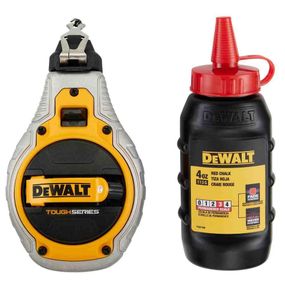 Шнур розмічальний довжиною 30 м у комплекті з крейдовим порошком DeWALT DWHT48335RC-0