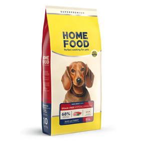 Сухий корм беззерновий Home Food Hypoallergenic для гіпоалергенних собак маленьких порід, качка та індичка 700г